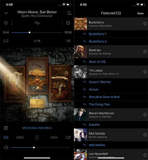 iPhone Music Player Apps onkyo