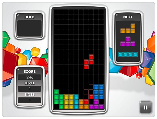 Tetris zrzut ekranu