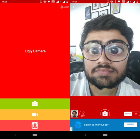 ugly camera android app