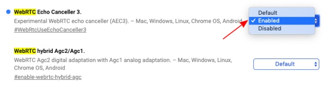 webrtc echo canceller 3 google chrome