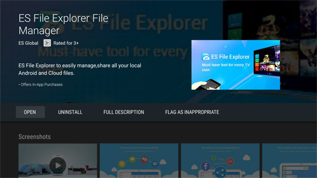 es file explorer play store