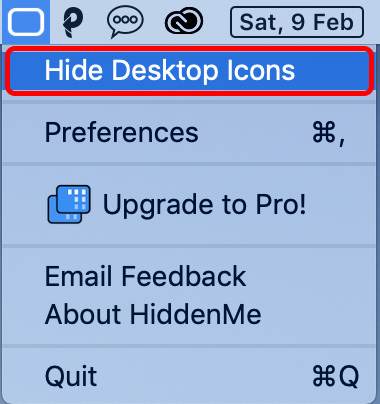 hide icons mac