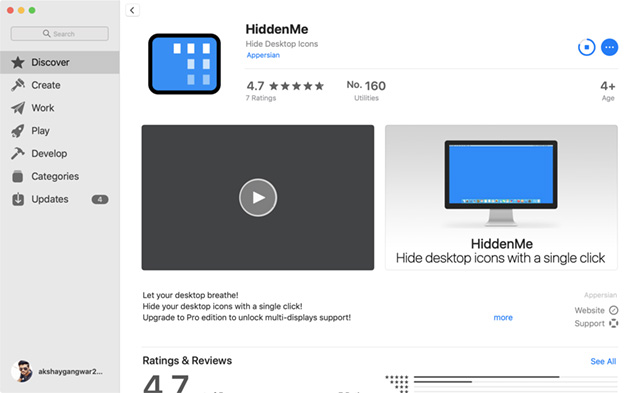 hide desktop icons mac