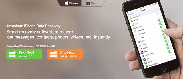 joyoshare iphone data recovery giveaway key