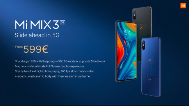 mi mix 3 5G - xiaomi