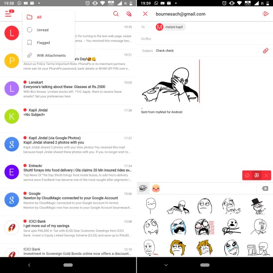 mymail android app