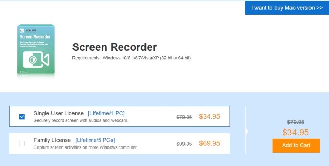 FonePaw Screen Recorder - Pricing and Availability