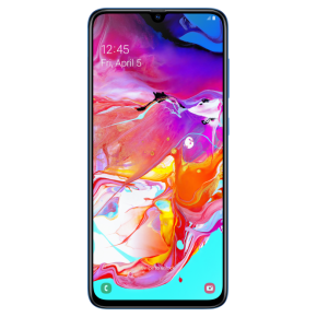 Galaxy A70_Blue_Front