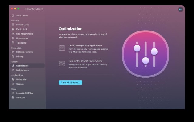 Optimization -CleanMyMac X