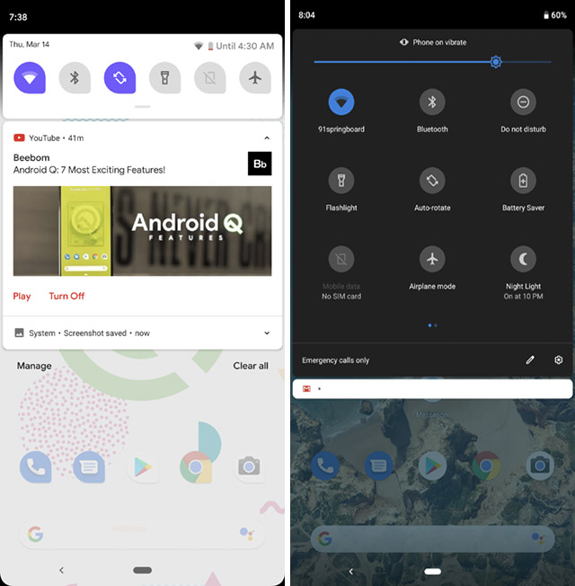 Android Q Vs Android Pie What S Changed Beebom