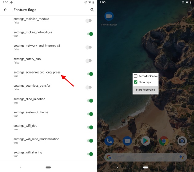 Image result for android q screen recording