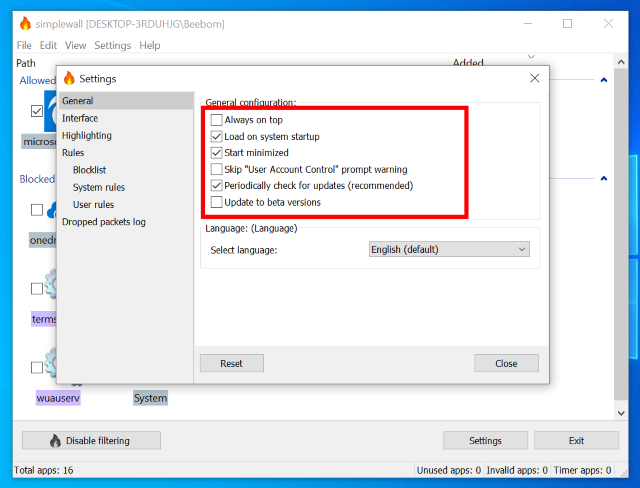 5. Prevent Windows Updates with SimpleWall