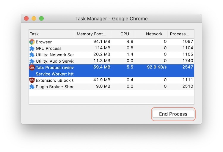 7. Use Chrome Task Manager 2