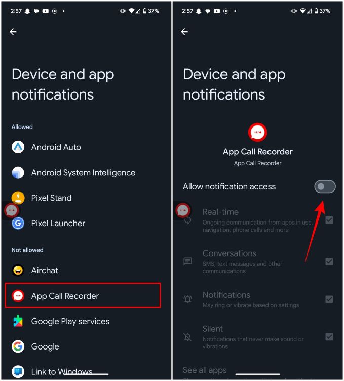 Allow Device Notification Permission