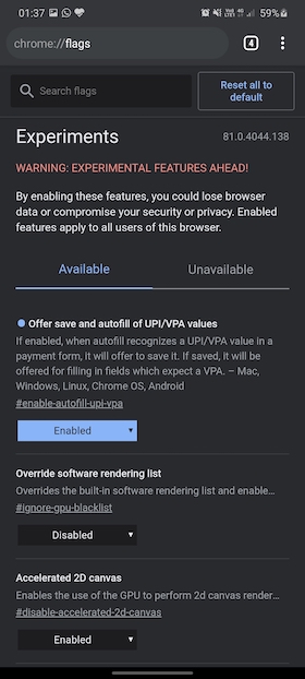 16 Cool Chrome Flags for Android You Should Try in 2022 - 46