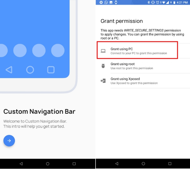 Customize Navigation Bar on Android 1