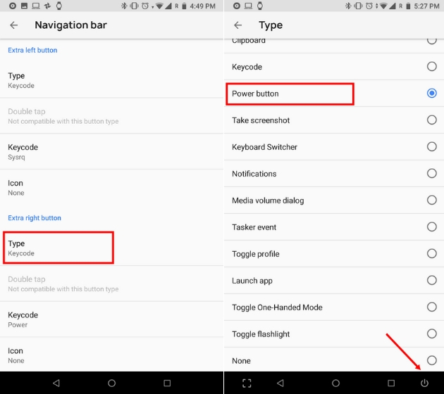 remove shortcut bar android