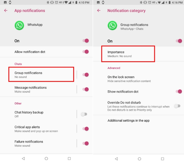 change whatsapp notification sound windows desktop app