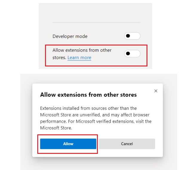 Install Chrome Extension and PWA on Microsoft Edge 2