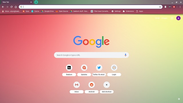 google chrome webstore theme