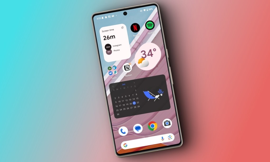 widgets on android homescreen