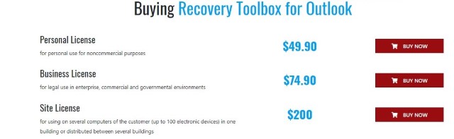 buy Recovery Toolbox for Outlook