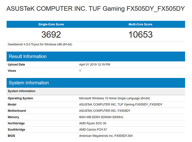 Asus TUF Gaming FX505DY Review: Ryzen Powered Gaming Goodness