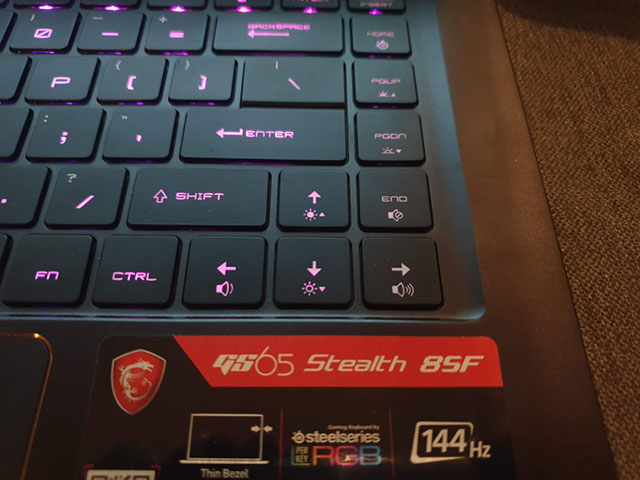 msi gs65 stealth keyboard 2