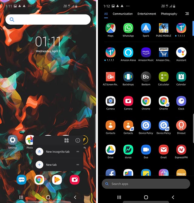 poco launcher dark mode enabled