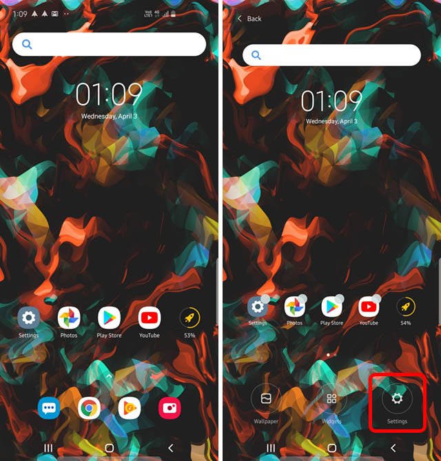 poco launcher dark mode step 1