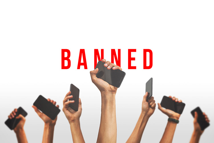 smartphones banned polling booths