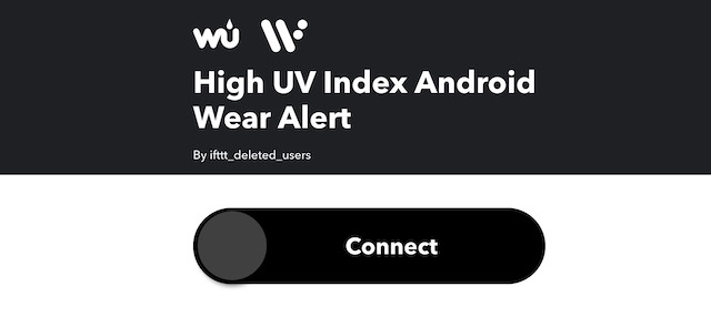 2. High UV Index Android Wear Alert