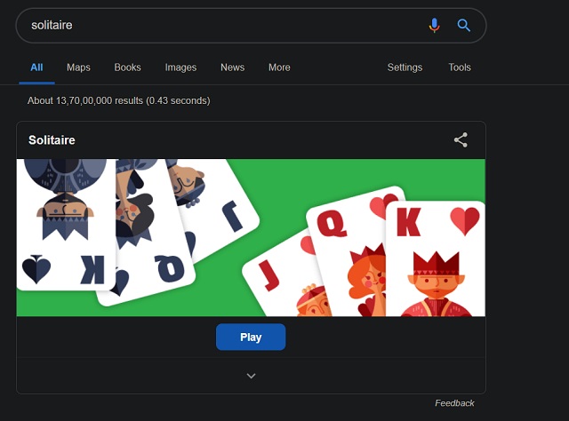 Google Solitaire