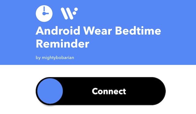 5. Android Wear Bedtime Reminder