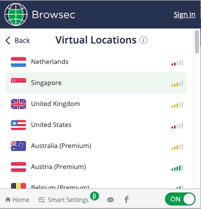 browsec vpn premium extension for chrome