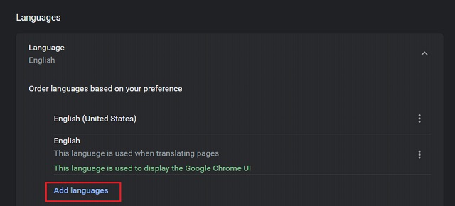 Изменить язык в Google Chrome (Windows, Linux и Chrome OS) 3