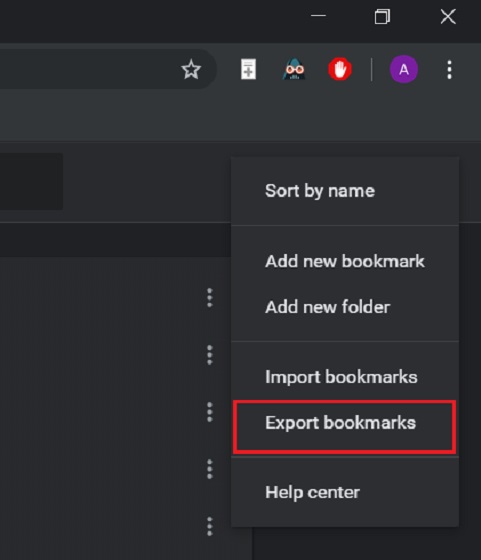 Export Chrome Bookmarks 2