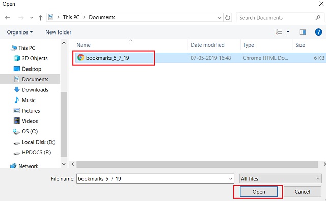 Import Chrome Bookmarks to Microsoft Edge 3