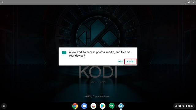 Install Kodi on Chromebook From the Google Play Store 2