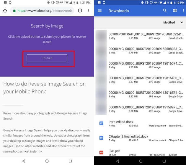 Reverse Image Search on Phone Using Third-party Services (Android and iOS) 1