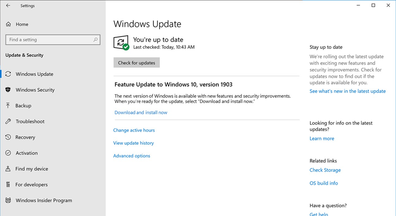 windows 10 update