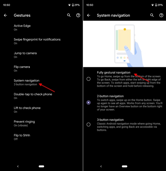 Android Q's New Iphone-style Navigation Gestures In Action! 