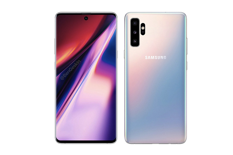 New Galaxy Note 10 Renders Show Vertically Aligned Rear Cameras, Single Front Camera