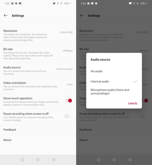 OxygenOS 9.5 Brings new Screen Recorder with simultaneous Internal and External Audio Recording in Tow