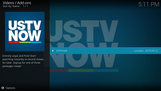 1. USTVNow