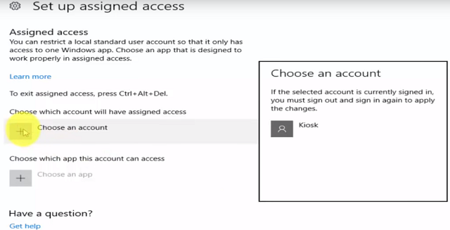 Assigned Access