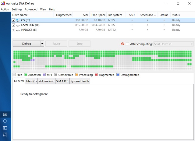 auslogics disk defrag windows 10 64 bit