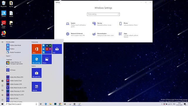 Beautiful showerers windows 10 theme