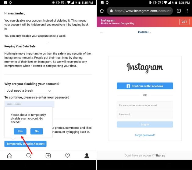 How to Deactivate Instagram Account in 2020 | Beebom