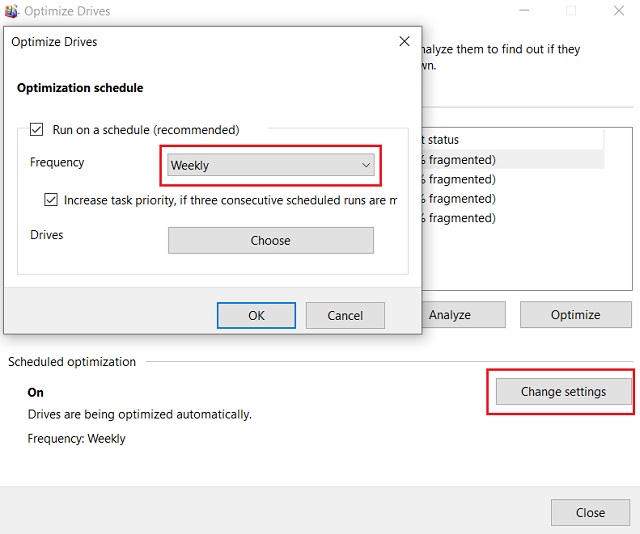 Defragment Windows 10 with the Inbuilt Tool 2